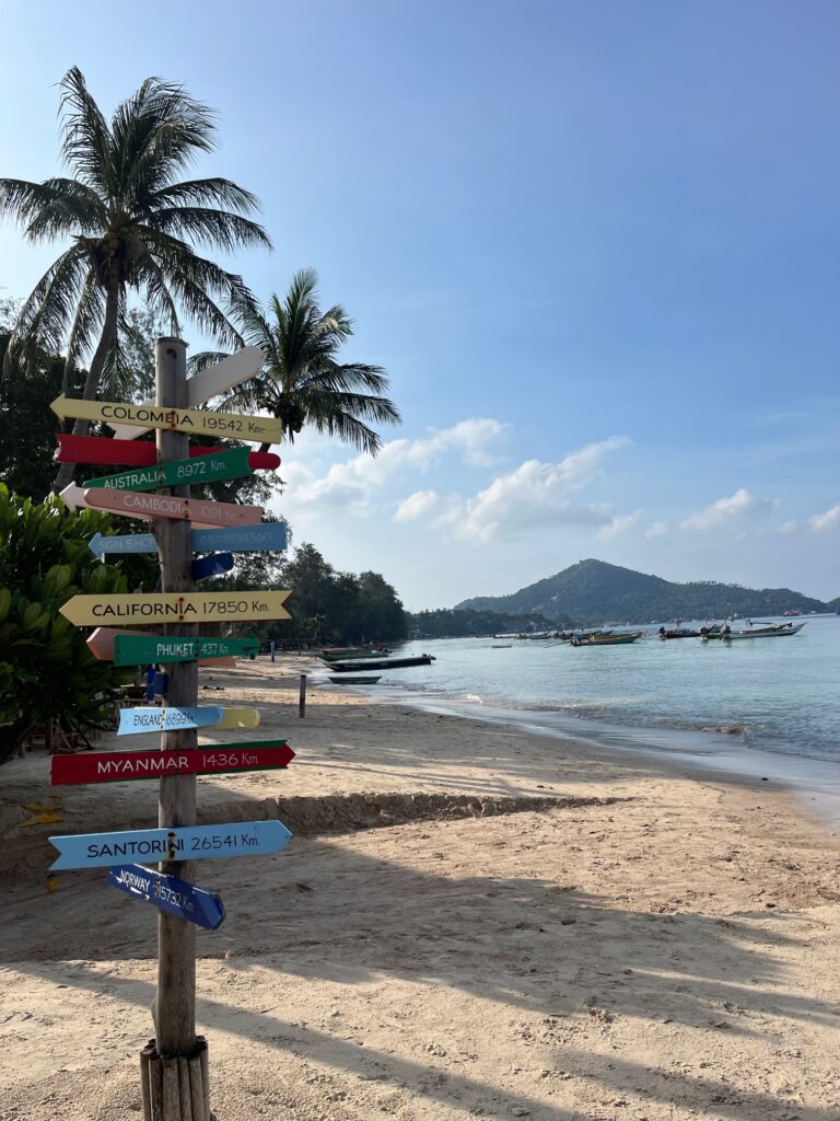 Vue de la plage de Sairee, koh Tao, Thaïlande.
© Camille Loupias